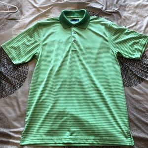 Green golf-specific polo